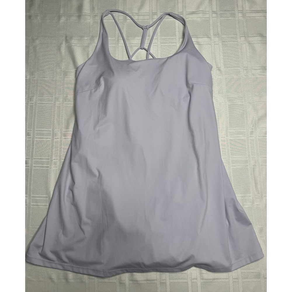 Avia Exercise Dress Womens 1X Purple Active Skort Bodysuit Strappy AV25HQ015059